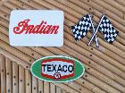 Lot de 3 patchs Indian /Texaco / drapeau course