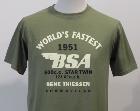 T-shirt BSA kaki - Taille S et XXL