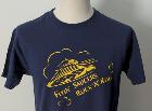 T-shirt Flyin' Saucers Rock'n'Roll - bleu/jaune