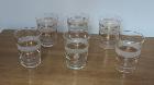 Lot de 6 verres vintage des années 60