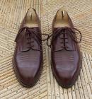 Chaussures en cuir marron vintage des années 1950 - Pointure 39/39,5