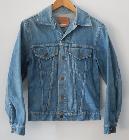 Veste en jean Levis Big E des années 60/70 - Taille XS homme/Taille L femme