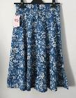 Jupe style années 50 - bleu motif fleurs - Taille S 