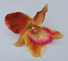 Barrettes Fleur orange