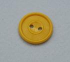 Lot de 9 boutons vintage - jaune orangé - 1,7 cm