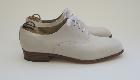 Chaussures italiennes vintage en nubuck blanc