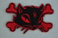 Patch Chat rouge et noir