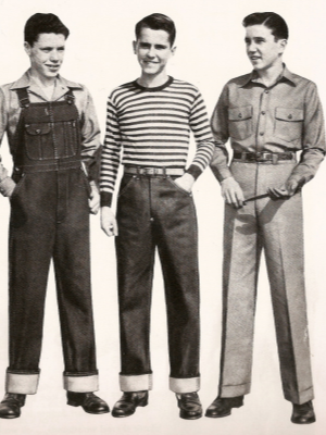 pantalons  fifties